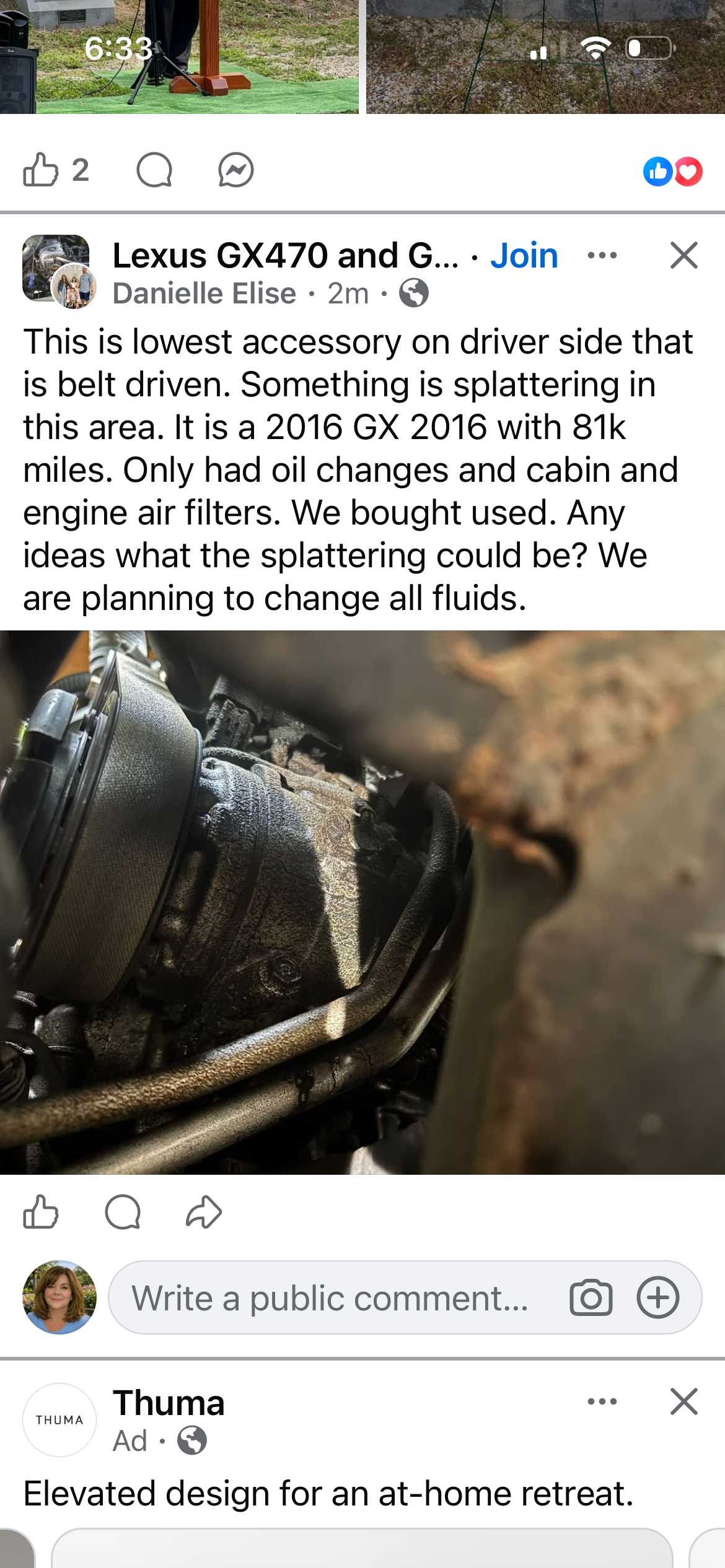 2016 GX460 leak